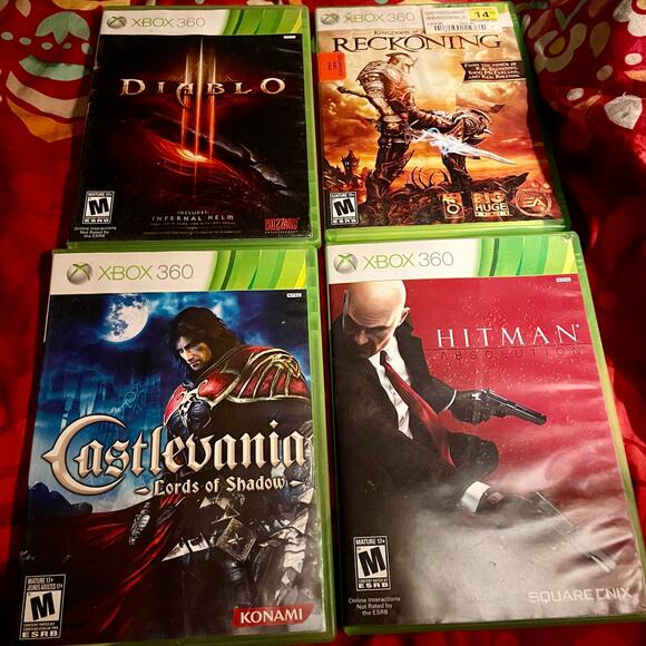 Xbox 360 Lot - Castlevania, Reckoning, Hitman, Diablo - Picture 1 of 6